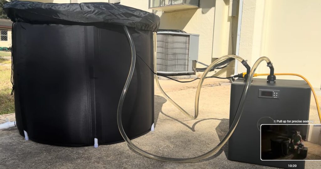 Best Water Chiller for cold plunge outdoor setup